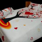 Double Size King cotton bed sheet size (7 4"×8 3") feet with 2 Pcs pillow cover, ‎1 Pc Bolster Pillow Cover