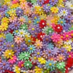 50pcs Sunflower and Daisy Charms for DIY Jewelry Earrings Pendant Necklace Making - 17x22mm